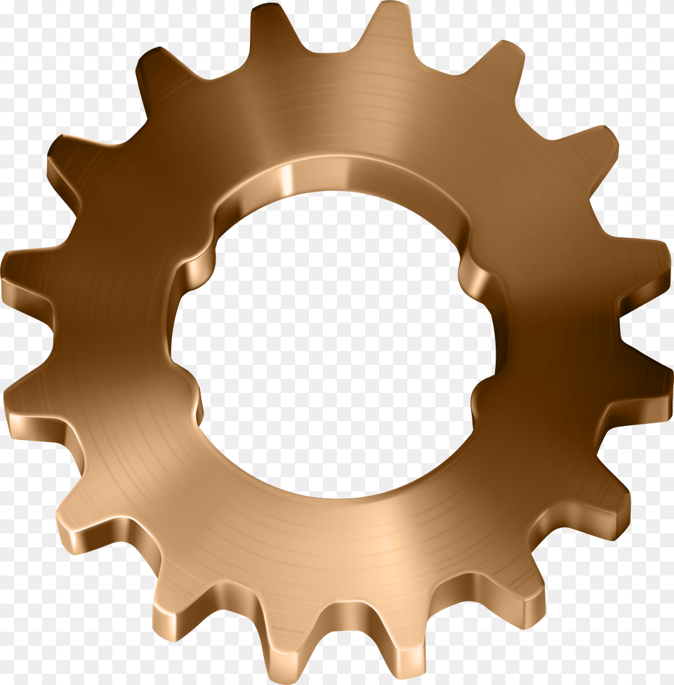 Gear Heart Clipart Vector Freeuse Copper Gear Free Png