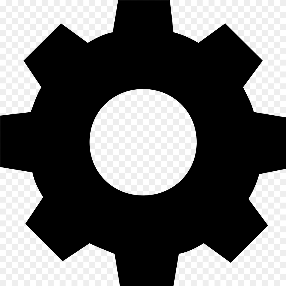 Gear Icon, Gray Png Image