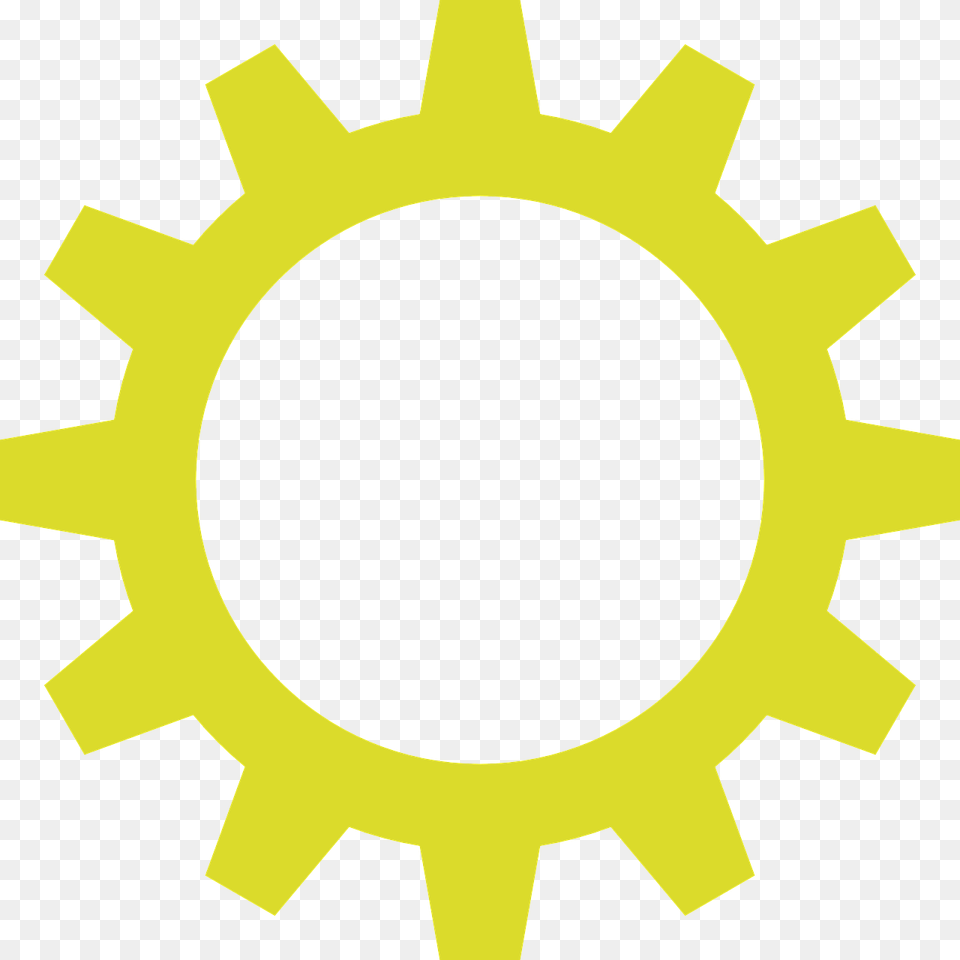 Gear Icon White, Machine Free Png