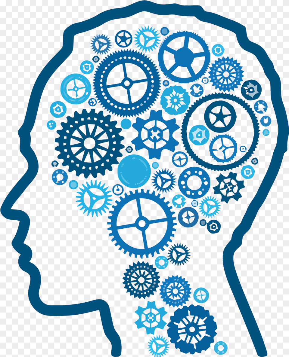 Gear Intelligence Artificial Thought Brain Vector Human Mental Health, Machine, Wheel, Bow, Weapon Png