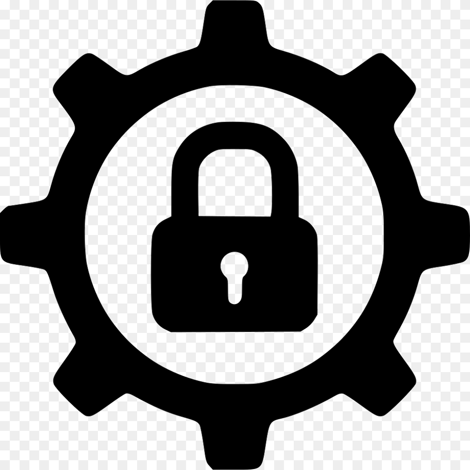 Gear Lock Safe Secure Password Settings Configure Gear Man Icon, Ammunition, Grenade, Weapon Png