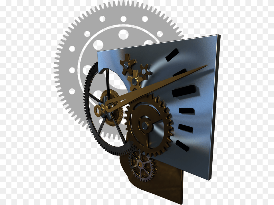 Gear Train Movement Time Zeitgeist Period Hours Quartz Clock, Machine, Coil, Rotor, Spiral Free Png