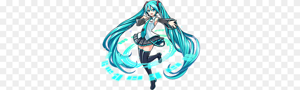 Gear V3 Hatsune Miku Render Illustration, Book, Comics, Publication, Adult Png