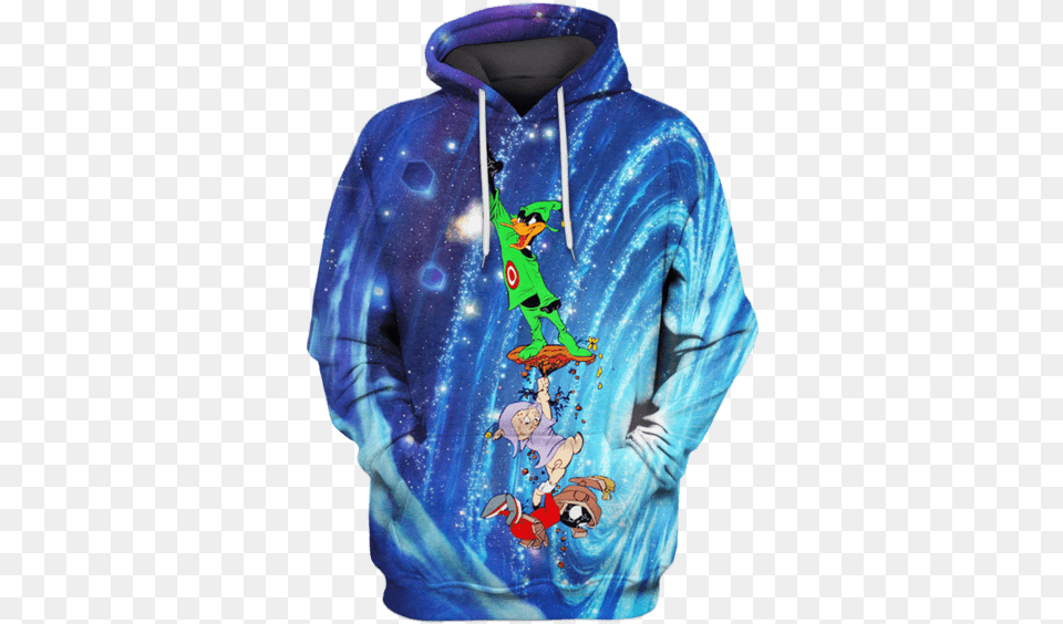 Gearhuman 3d Daffy Duck Tshirt Hoodie, Clothing, Knitwear, Sweater, Sweatshirt Free Png