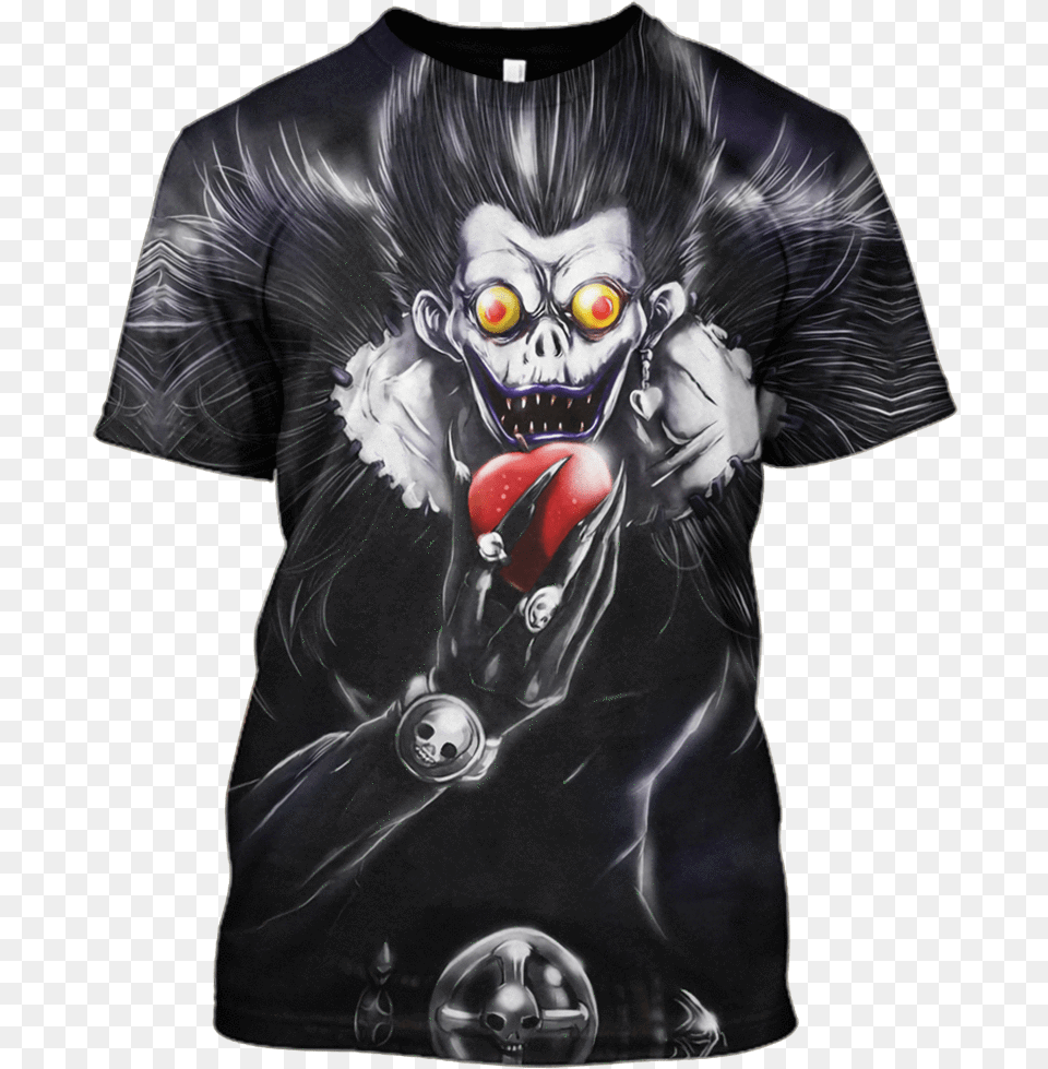 Gearhuman 3d Death Note Ryuk Tshirt Imagens Ryuk Death Note Hd, T-shirt, Clothing, Person, Man Free Png Download