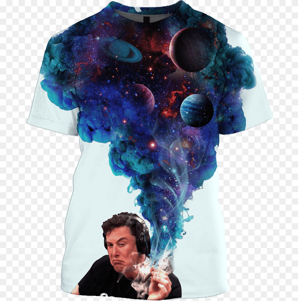 Gearhuman 3d Elon Musk Custom T Shirt Full Print T Shirt, T-shirt, Clothing, Person, Man Png Image