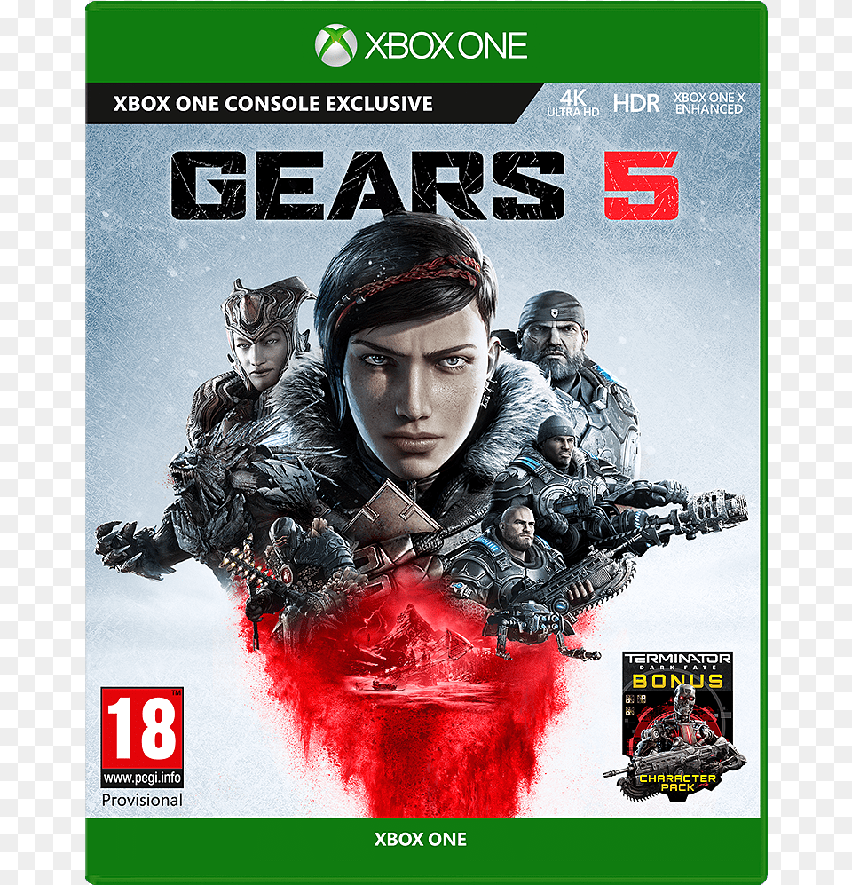 Gears 5 Xbox One, Advertisement, Poster, Adult, Person Png
