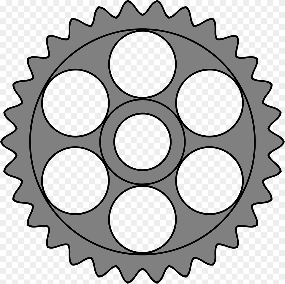 Gears Center Holes Teeth 30 Clipart, Machine, Ammunition, Grenade, Weapon Png Image