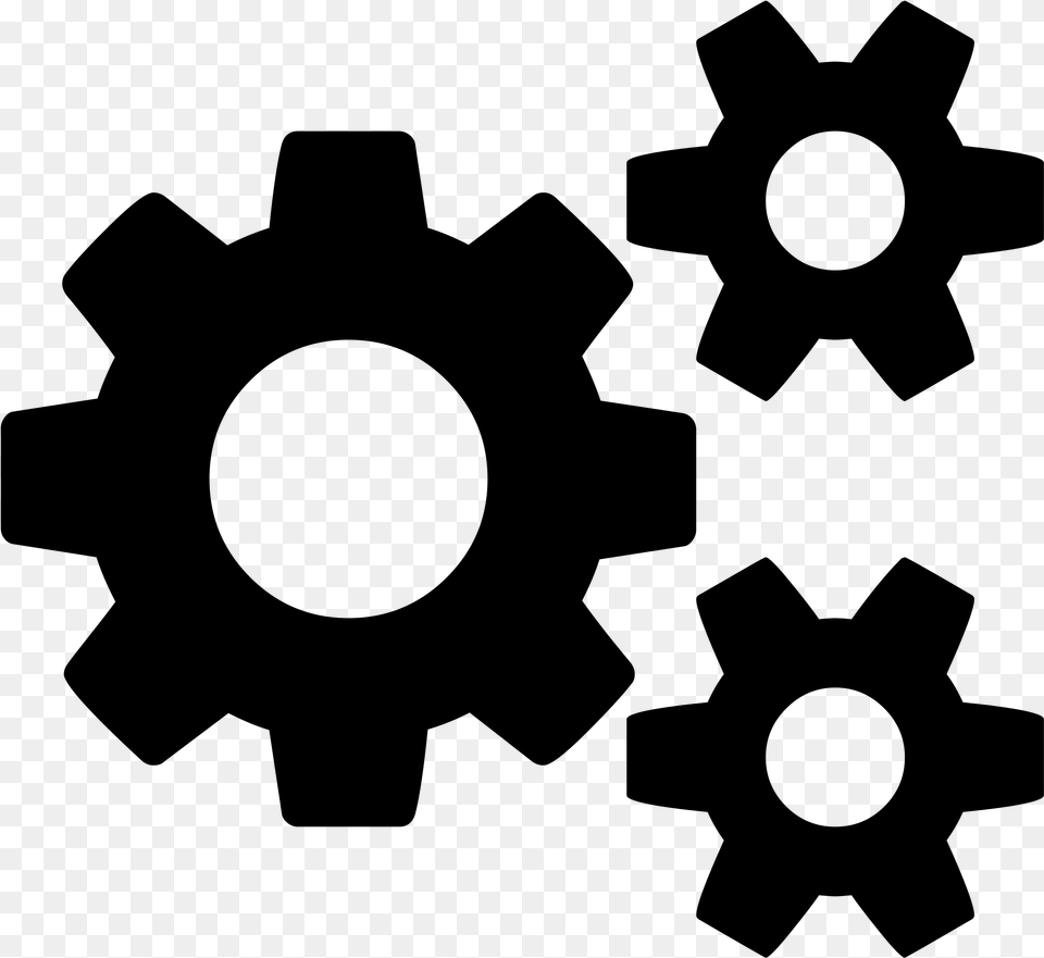 Gears Icon Cogs Icon Font Awesome, Gray Png