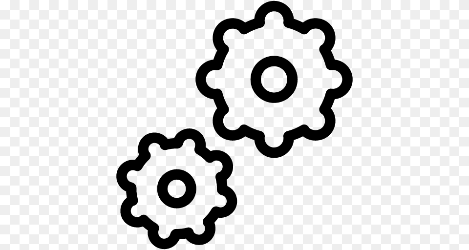 Gears Icon Line Iconset Iconsmind, Gray Free Png