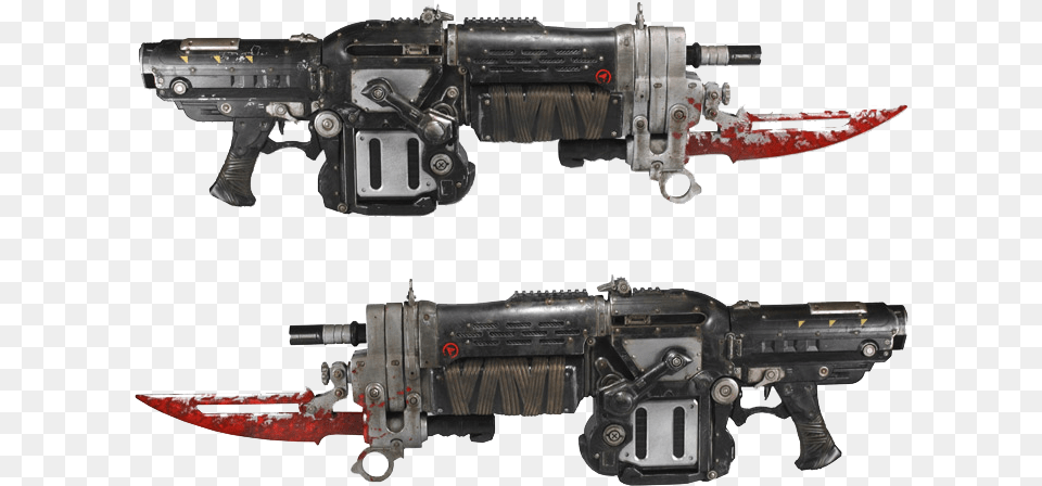 Gears Of War 3 Retro, Firearm, Gun, Machine Gun, Rifle Png