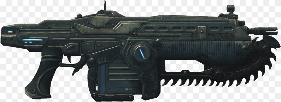 Gears Of War Lancer, Firearm, Gun, Rifle, Weapon Png Image