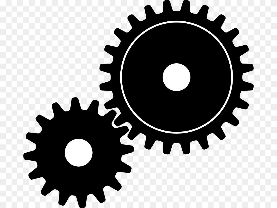 Gears Options Settings Silhouette Movement Gear Gear, Lighting, Astronomy, Moon, Nature Png Image