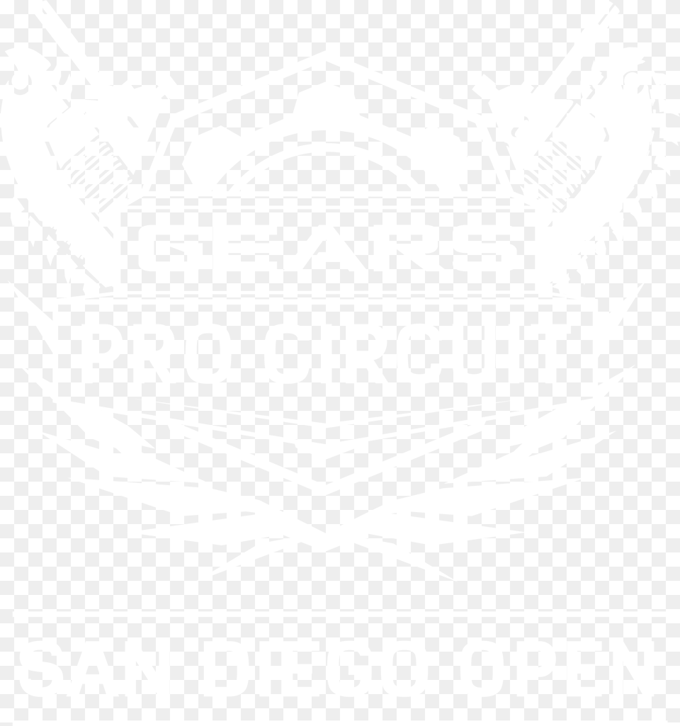 Gears Pro Circuit San Diego Open International Day Logo White, Emblem, Symbol, Scoreboard, Bulldozer Png