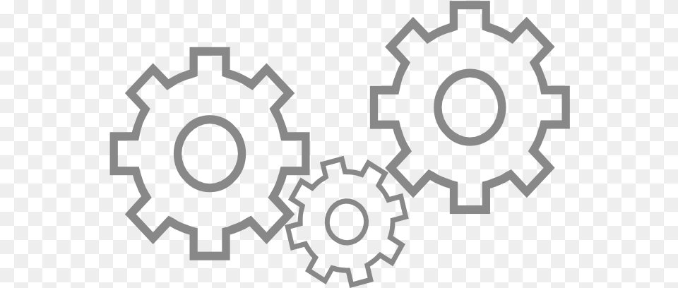 Gears Setting Outline Icon, Machine, Gear, Gas Pump, Pump Png Image