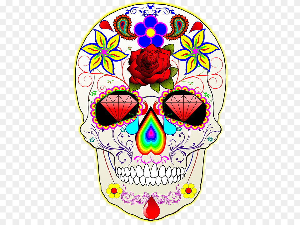 Geauga County Public Library On Twitter Day Of The Dead Movie, Art, Pattern, Graphics, Floral Design Free Png