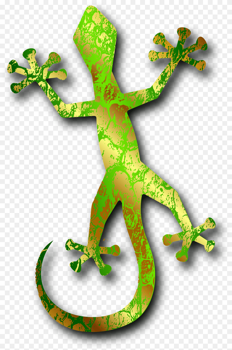 Gecko 3 Clipart, Animal, Lizard, Reptile, Cross Free Png