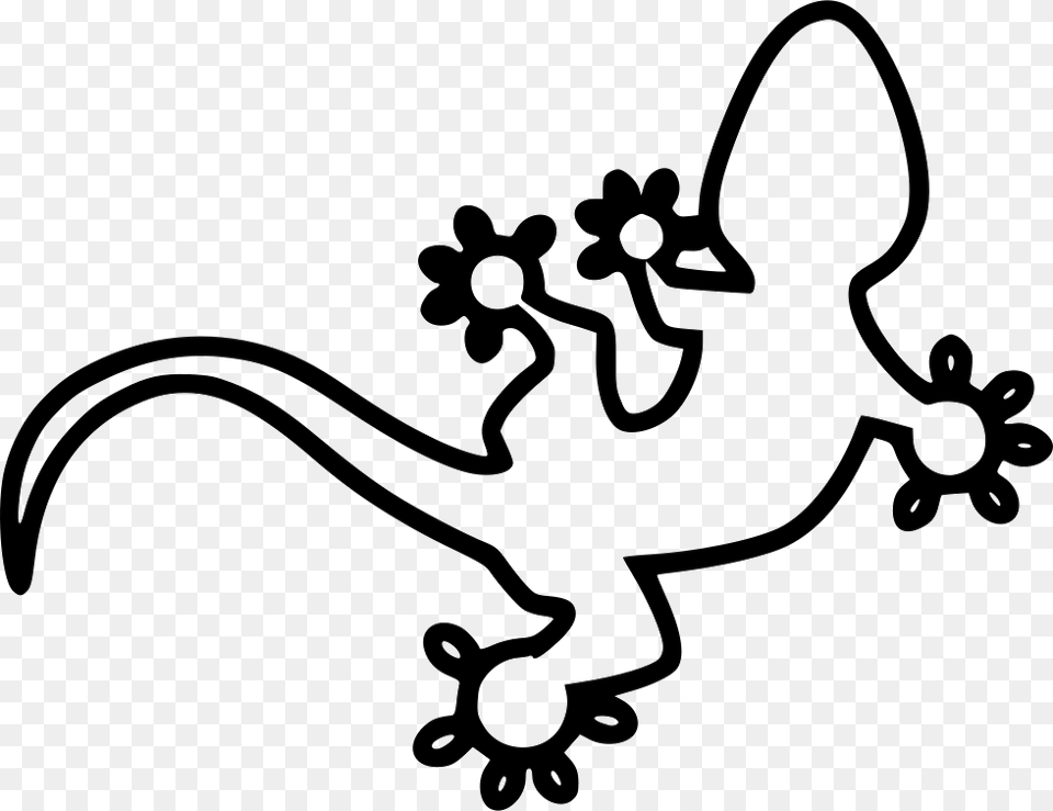 Gecko Icon Download, Stencil, Animal, Lizard, Reptile Free Transparent Png