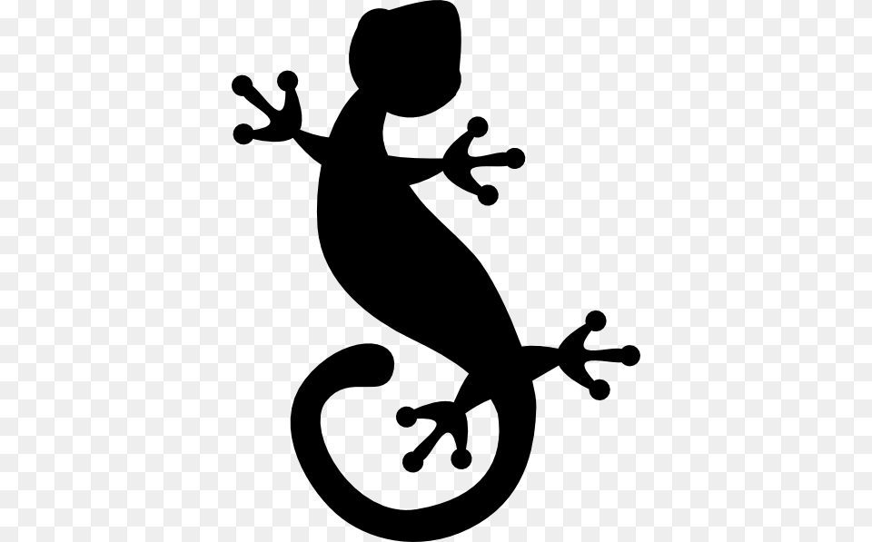 Gecko Sil Clip Art For Web, Stencil, Animal, Lizard, Reptile Png Image