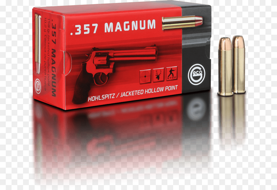 Geco 357 Magnum Fmj Fp, Ammunition, Weapon, Gun, Firearm Free Transparent Png
