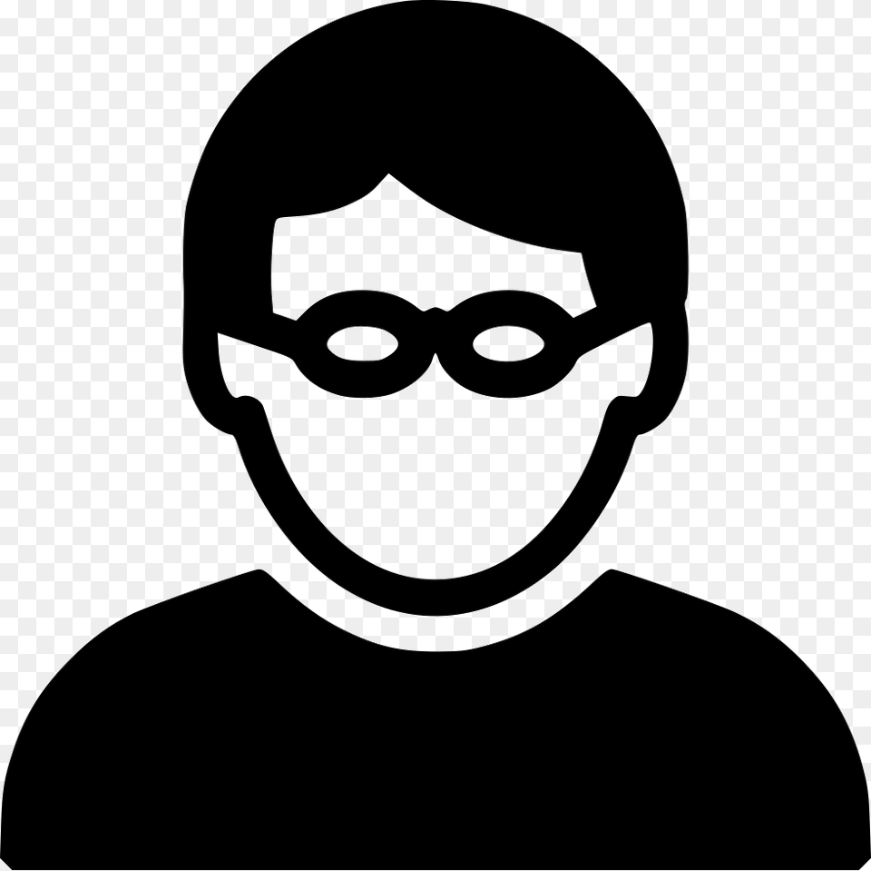 Geek Anonymous Data Icon, Stencil, Accessories, Adult, Glasses Png