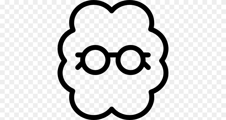 Geek Glasses Emoticon Nerd Smiley Face Smiley Icon, Accessories, Stencil, Ammunition, Grenade Free Png Download