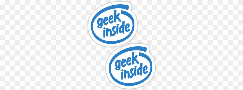 Geek Inside 2 Sticker Geek Inside, Oval, Text Png