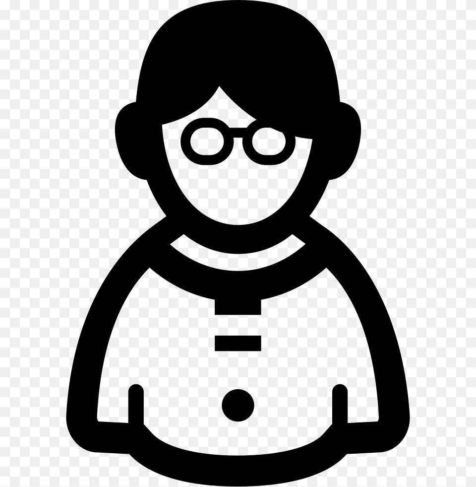 Geek Person Icon, Stencil, Face, Head, Baby Png Image