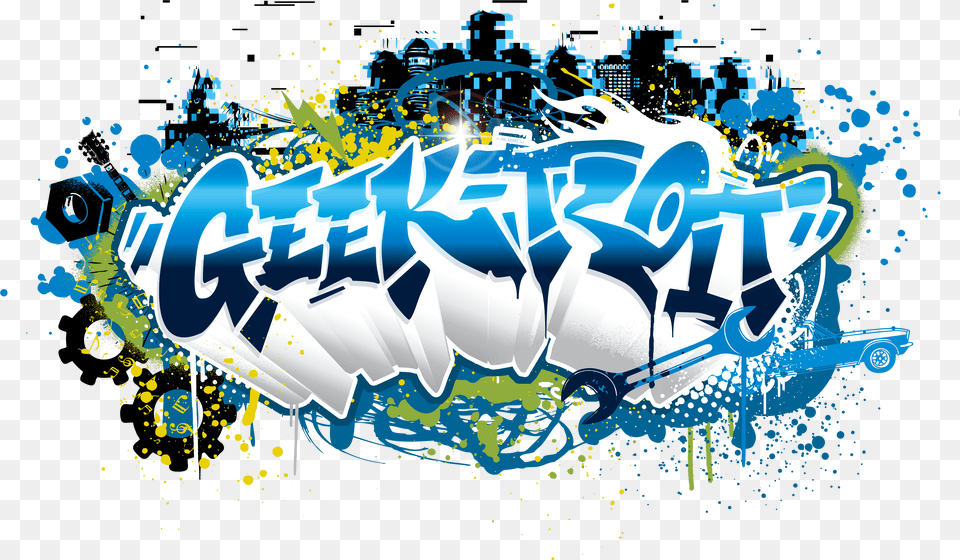 Geek Troit Graphic Design, Art, Graffiti, Graphics, Bulldozer Png