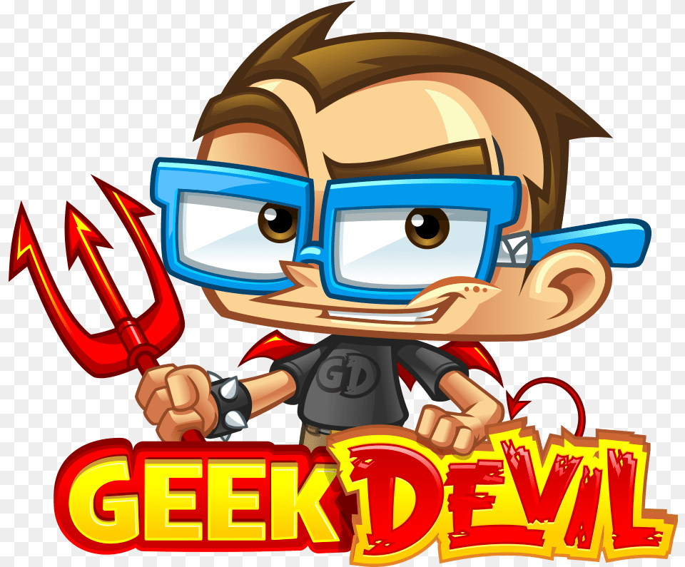 Geekdevil Mascot U0026 Logo Geekdevil, Book, Comics, Publication, Tool Free Transparent Png