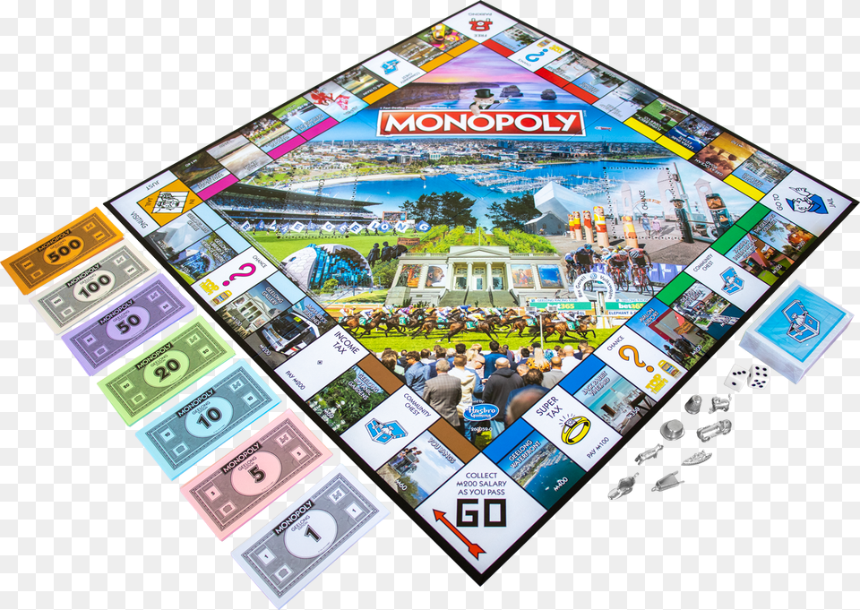 Geelong Monopoly Board, Computer, Electronics, Person Free Png