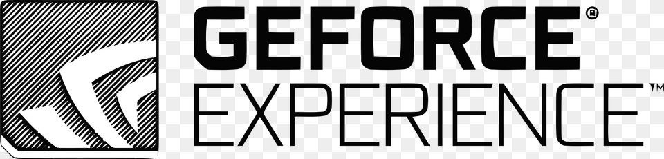 Geforce Experience Logo Black And White Geforce Experience Logo Transparent, Cutlery, Fork Free Png Download