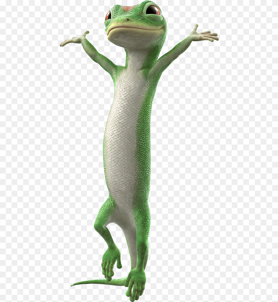 Geico Lizard Trans Geico Gecko, Animal, Reptile, Green Lizard Png Image