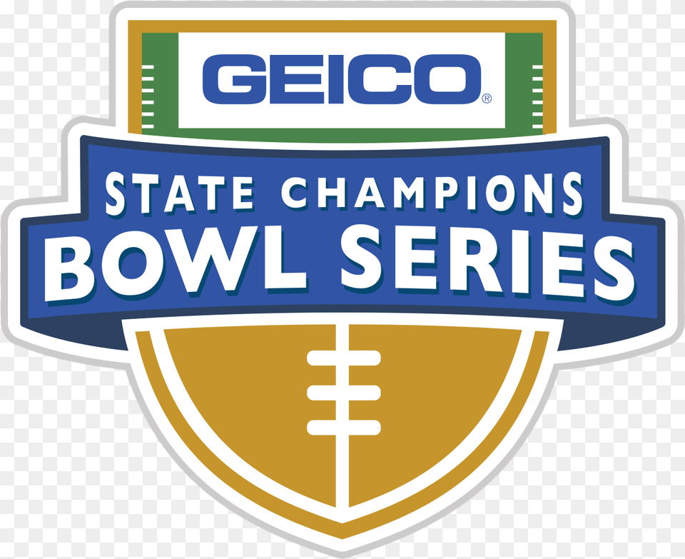 Geico State Champions Bowl Series Will Be Held At Cowboys39 Geico, Badge, Logo, Symbol, First Aid Png Image