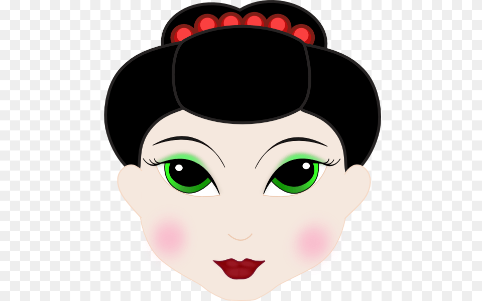Geisha Clipart Animated, Baby, Person, Art, Head Free Transparent Png