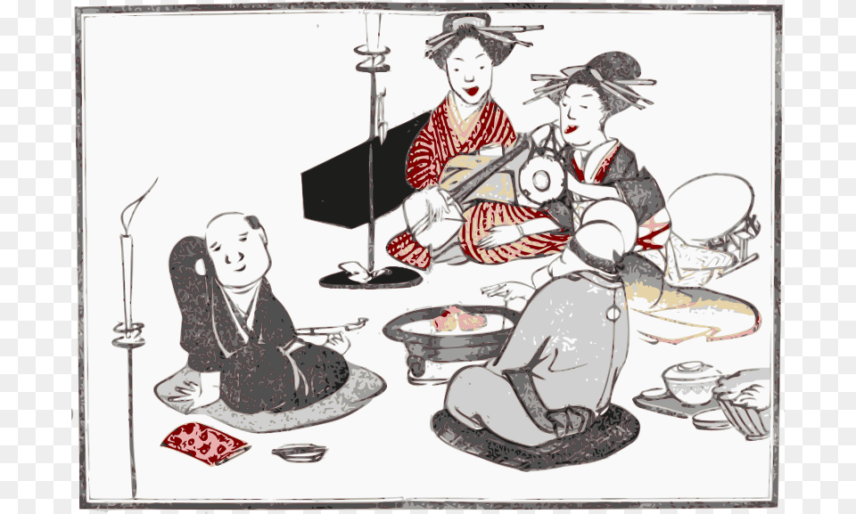 Geisha Entertain, Publication, Book, Comics, Adult Free Transparent Png