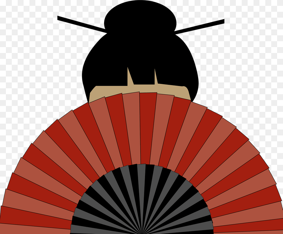 Geisha Hiding Behind A Fan Clipart, Animal, Bee, Insect, Invertebrate Png Image