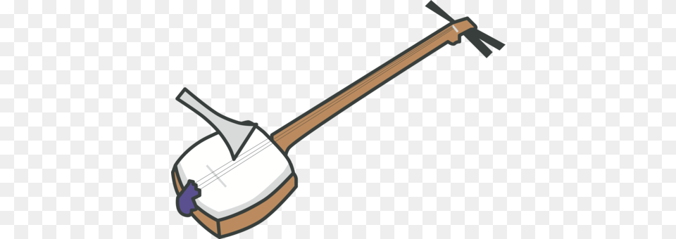 Geisha Music Of Japan Shamisen Drawing, Musical Instrument, Banjo, Blade, Dagger Free Png Download