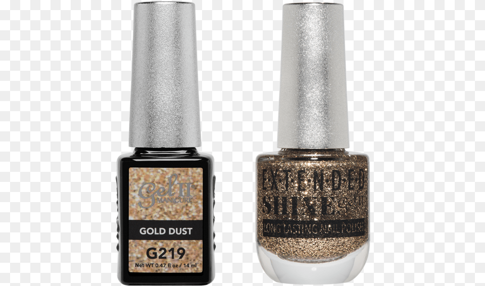 Gel Ii Gold Dust G219 La Palm Triple Vitamin Gel Ii Volcano Spa Nail Polish, Cosmetics, Bottle, Perfume, Nail Polish Png