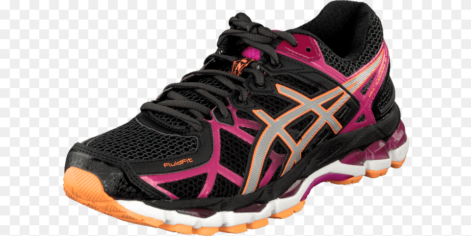 Gel Kayano 21 Blacklightning Shoe, Clothing, Footwear, Running Shoe, Sneaker Png