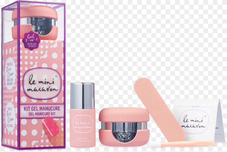 Gel Manicure Kit Rose Creme Le Mini Macaron Gel Manicure Kit, Cosmetics, Face, Head, Person Free Png