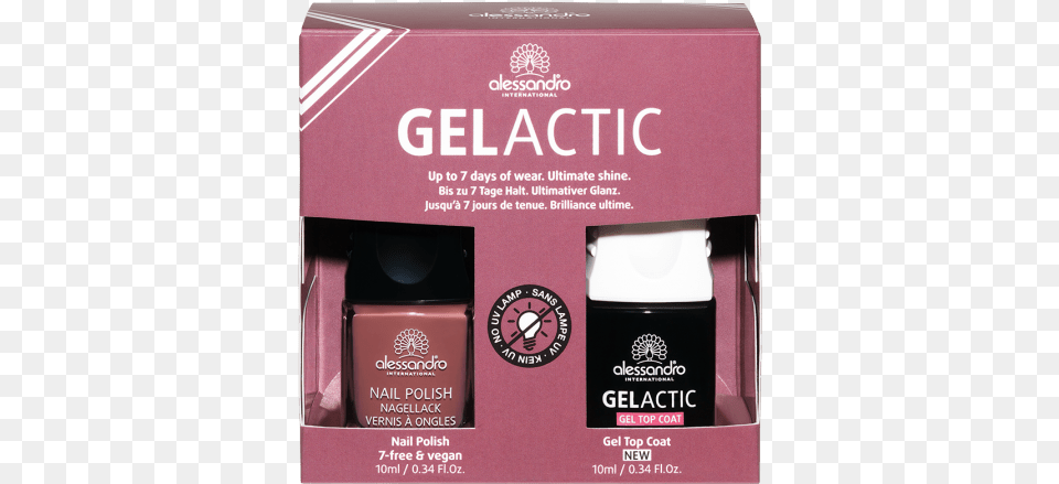 Gelactic Nail Set Rosy Wind Nail Polish, Bottle, Cosmetics Free Png
