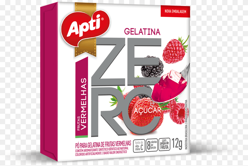 Gelatina Apti Zero, Berry, Food, Fruit, Plant Free Png