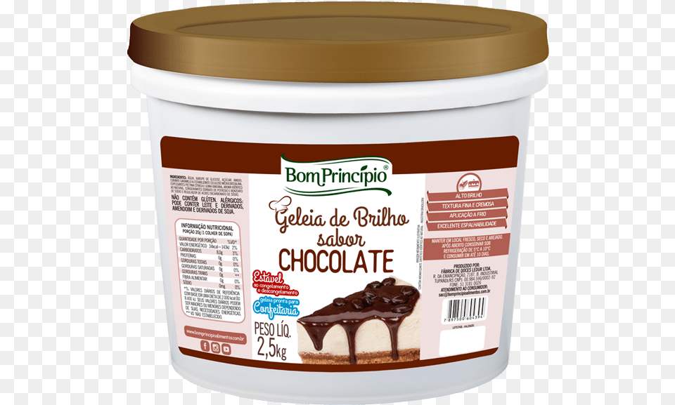 Geleia De Brilho Sabor Chocolate Chocolate, Cream, Dessert, Food, Ice Cream Png Image