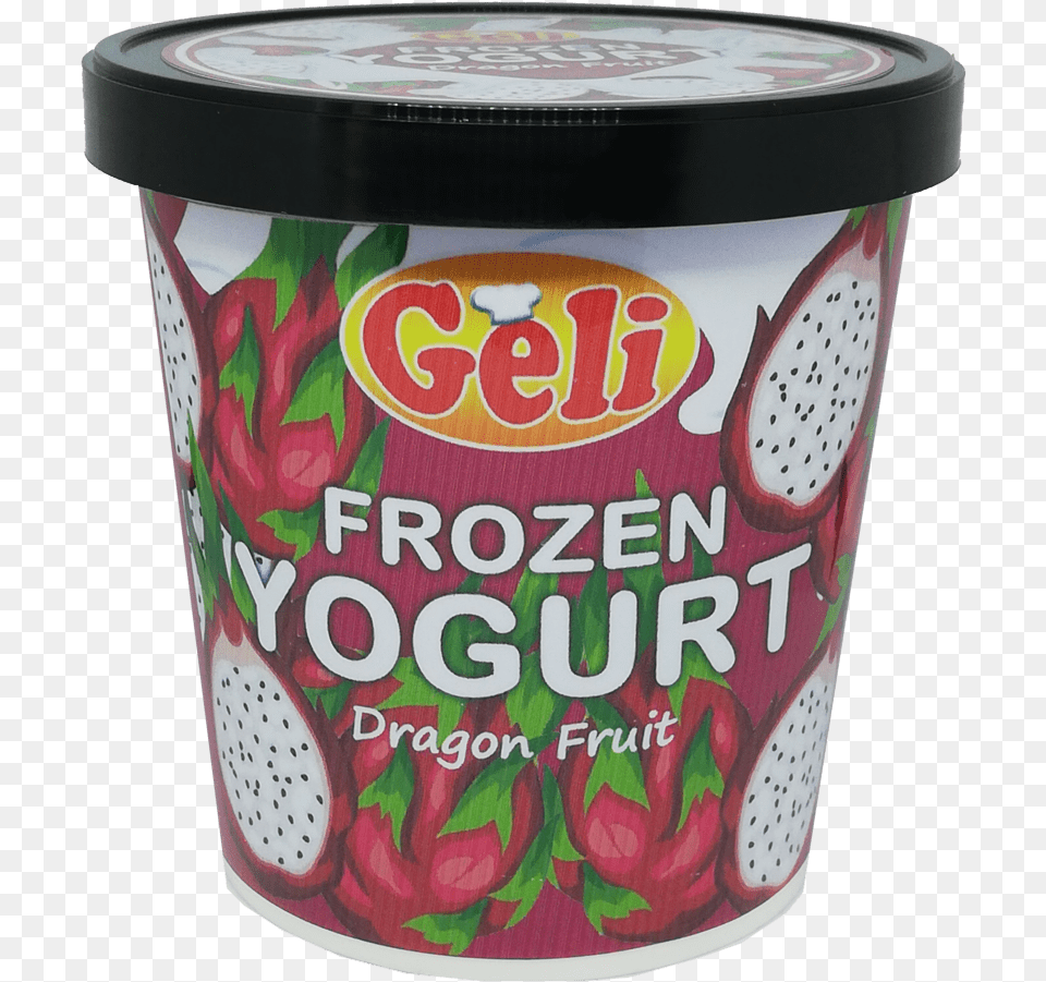 Geli Dragon Fruit Frozen Yogurt 1 Pint Your Healthy Tummy Buddy Na Tigela, Dessert, Food, Can, Tin Png Image