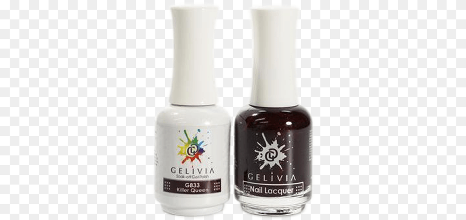 Gelivia Nail Lacquer And Gel Polish 833 Killer Queen 05oz Ok0304vd Nail Polish, Cosmetics, Bottle, Shaker Free Transparent Png