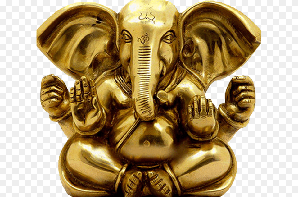 Gem Explosion Chakra Balancing Bracelet Lord Ganesha Gold Statue, Bronze, Treasure, Person, Face Free Png Download