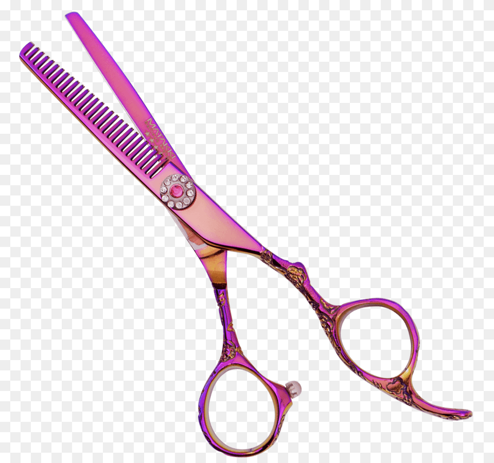 Gem Hairdressing Barber Scissor Large Selection, Scissors, Blade, Shears, Weapon Png Image