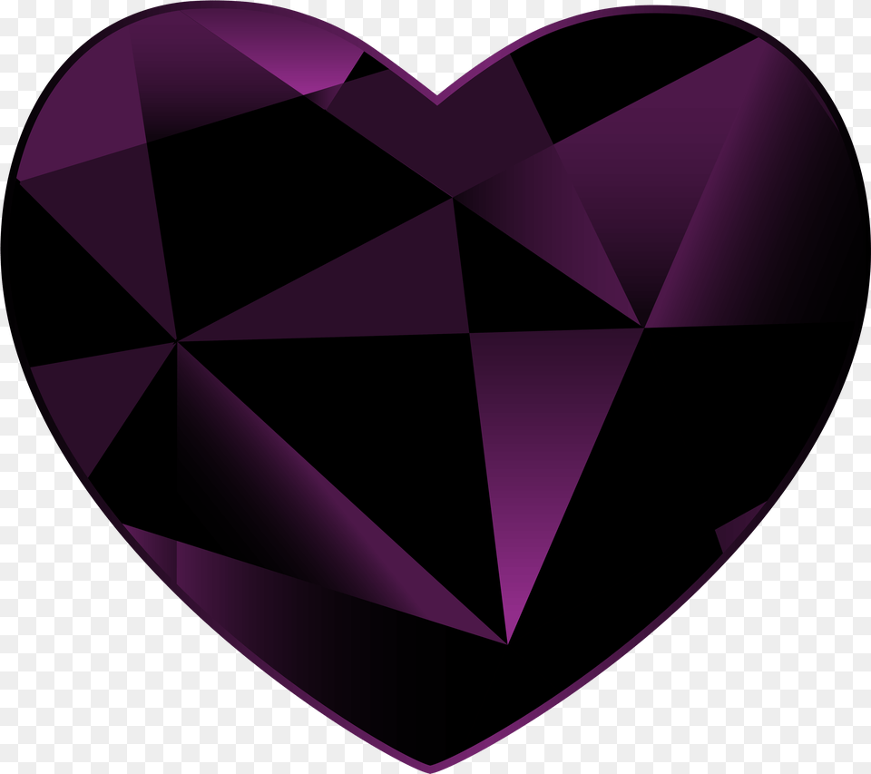 Gem Heart Clipart Black Gem Heart, Accessories, Diamond, Gemstone, Jewelry Free Transparent Png