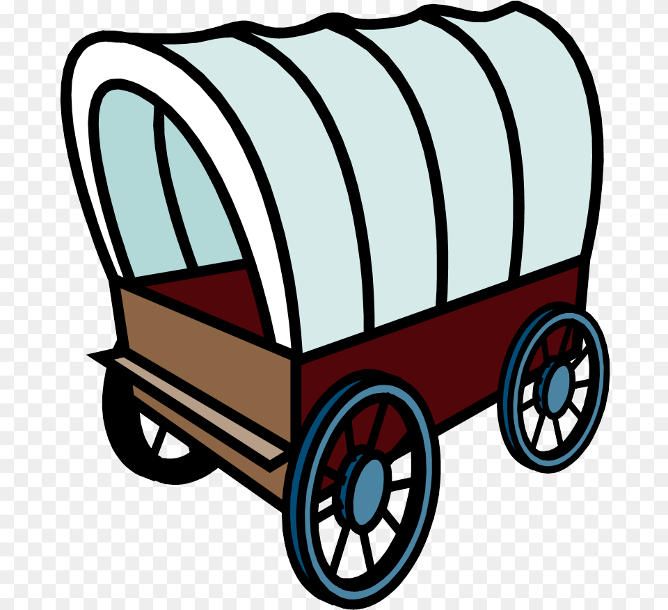 Gem Mining Cherokee County Oregon Trail Wagon Clipart, Transportation, Vehicle, Machine, Wheel Free Png